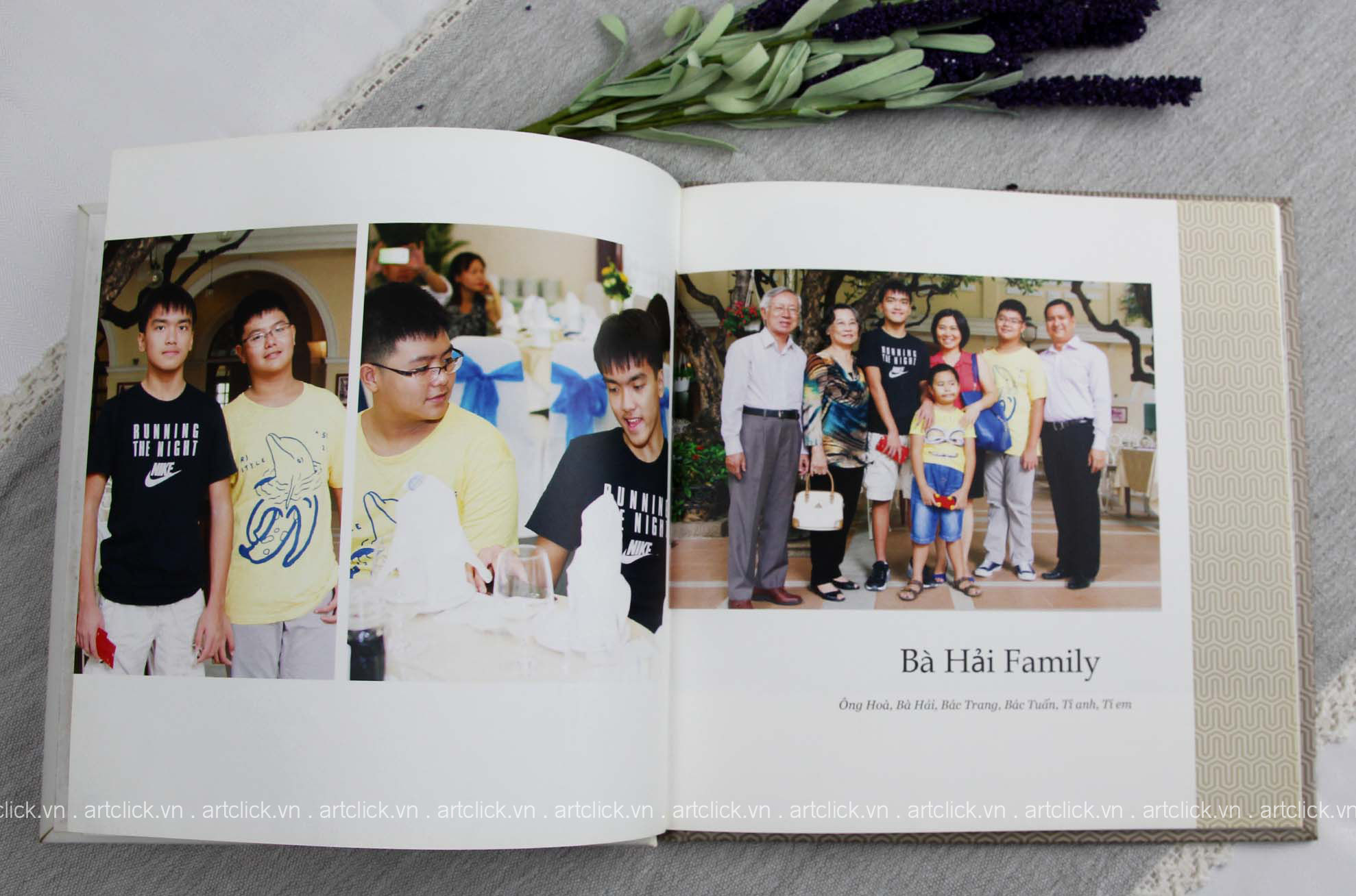 thiết kế photobook gia đình ấn tượng